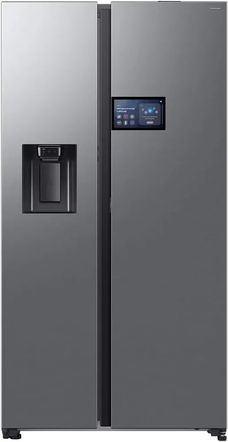 Réfrigérateur Samsung RS90F65EDTEF, 621L, congélateur côte à côte, distributeur d'eau et glaçons, commande vocale AI, finition inox