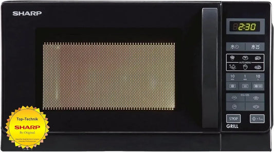 Four à micro-ondes avec gril Sharp R-742BKW, 25L, noir élégant