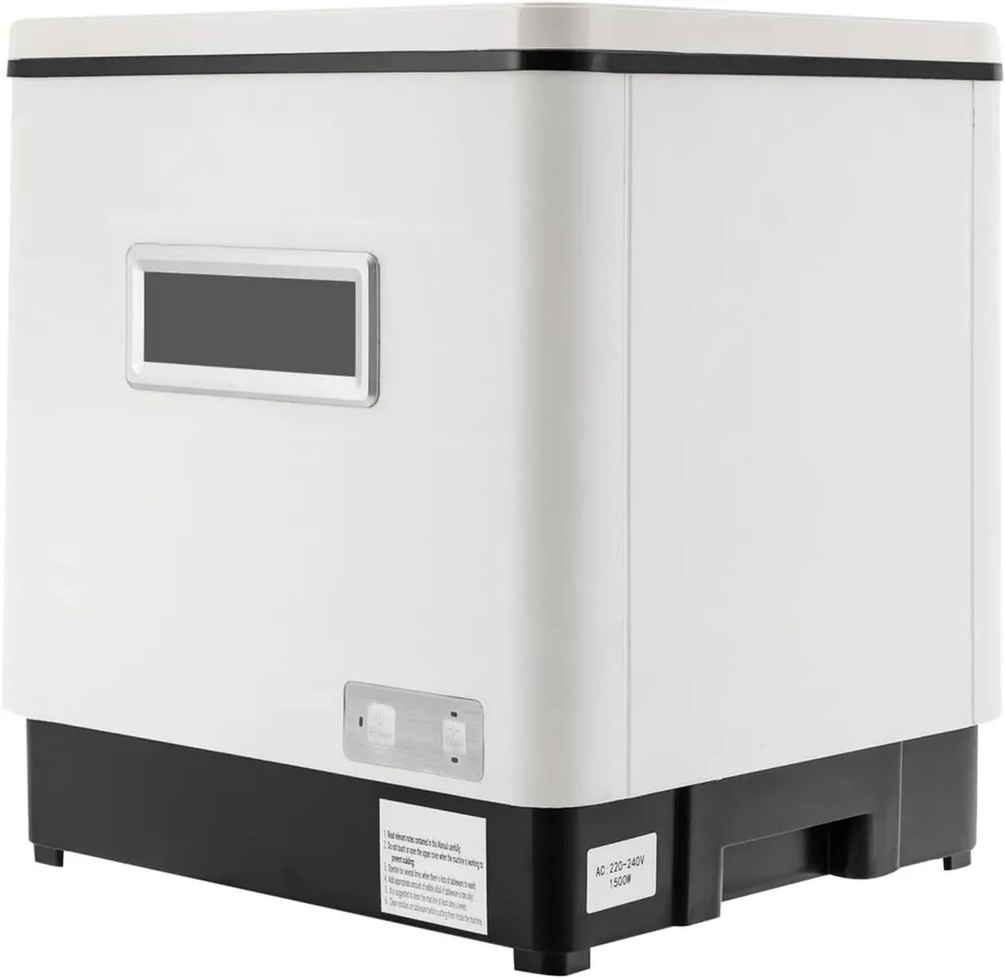 Lave-vaisselle compact portable pour cuisines et voyages, 42 x 38 x 46 cm, blanc
